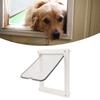 Pet Flap Door Noiseless 2 Way Weather Resistant Interior Exterior Cat Dog Door for Pet Crate Enclosure
