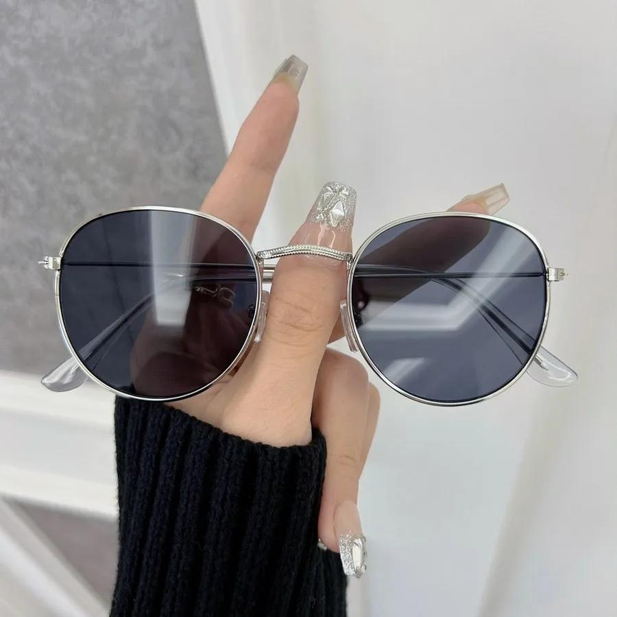 Designer Round Sunglasses Women Men Vintage Brand Oval Sun Glasses Female Male Small Frame Mirror Retro