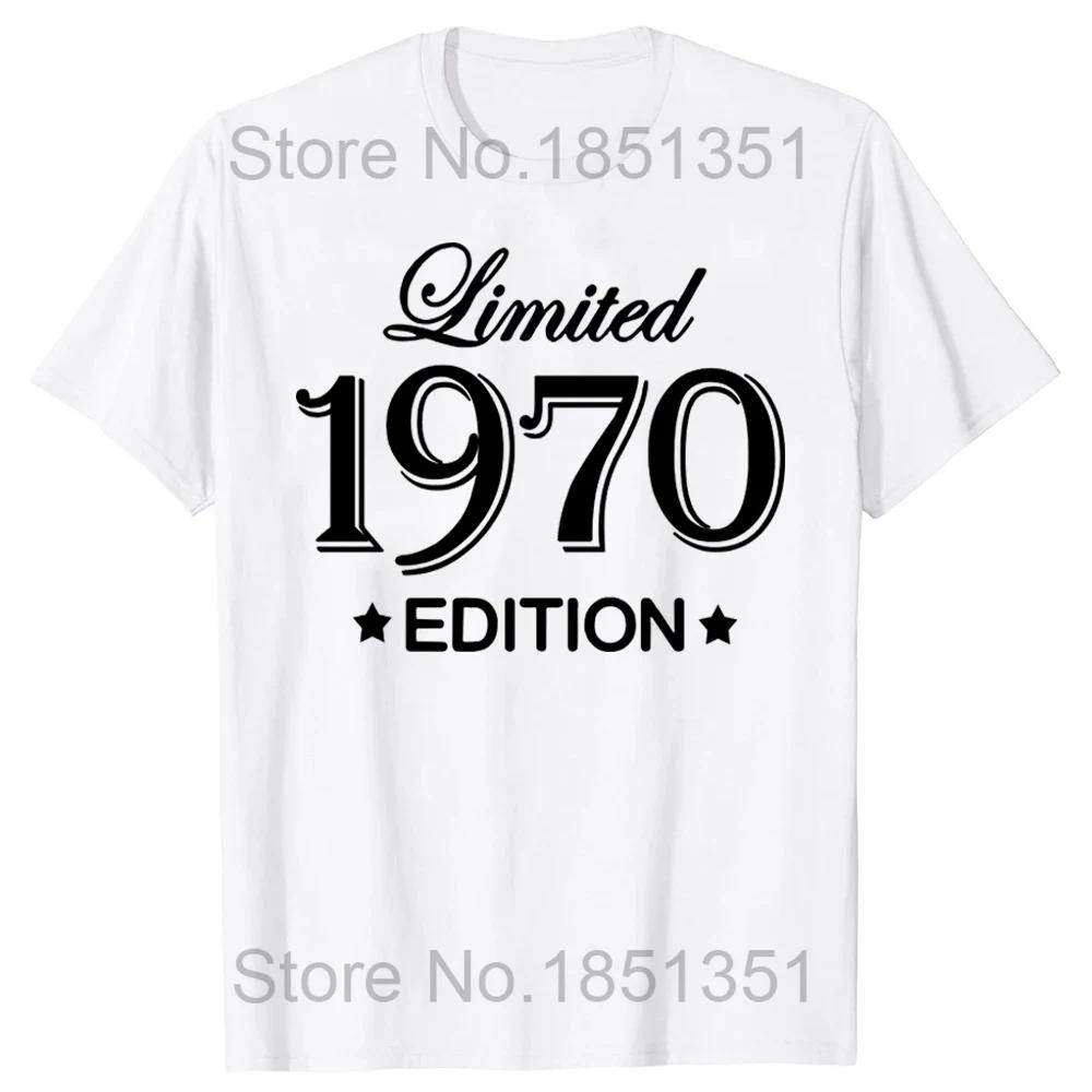 Unisex Hergestellt 1970 Geburtstagsgeschenke 54 Jahre alt 54. Geburtstag Geschenk T-Shirt Unisex Bedrucktes T-Shirt Mode Kurzarm Jubiläums-Tee Tops