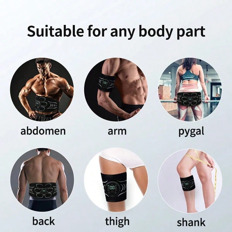 EMS Muscle Stimulator, Abdominal Muscle Trainer, Abdominal Shaping Device, Electronic Slimming Belt, Fitness Massage