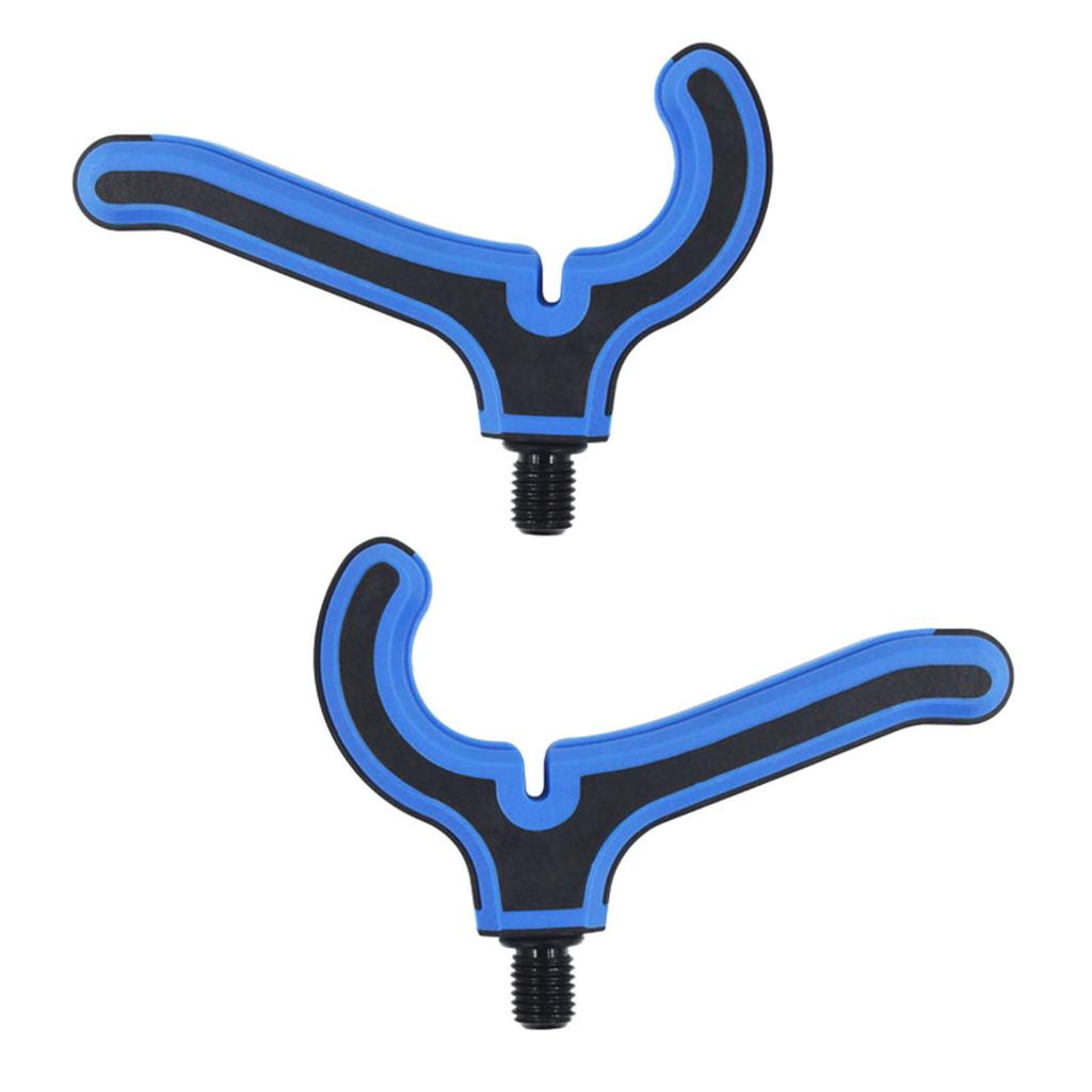 Carp Fishing Rod Rest Head Fishing Rod Butt Rests Fishing Rod Gripper with Thread M3/8 Fishing Pod Holder Fishing Parts