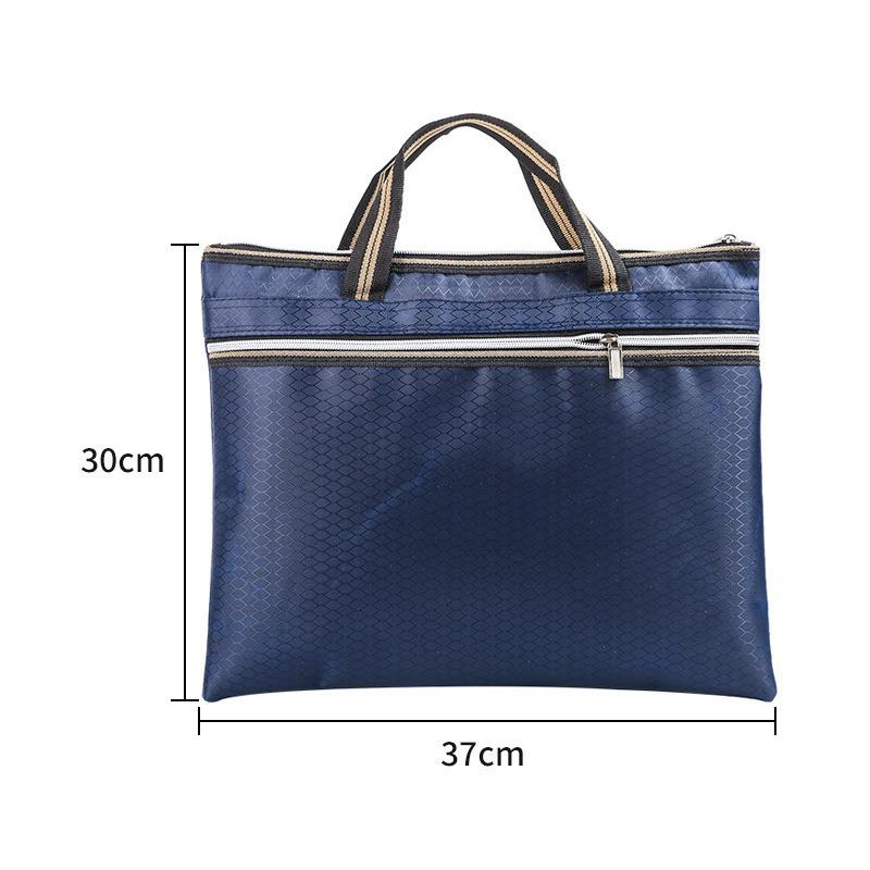 Waterproof Wear-Resistant Large Capacity Briefcase with Logo Printing for Business Meetings