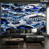 ASTRO BOT Custom Name Wall Tapestry Aesthetic Wall Hanging Printed Fabric Blanket Decorative Tapestries for Bedroom Living Room Home Decor