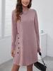 2025 Women's European & American Loose Long-Sleeve Crew Neck Slimming Mid-Length Autumn/Winter Casual Dress