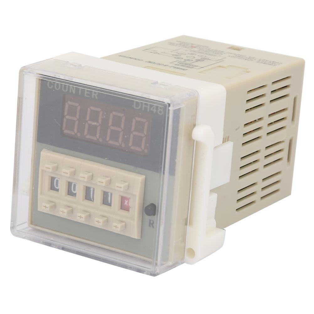 O111ROM DH48J 8 LCD Digital Electronic Counter 8 Pins Delay Time Relay 0 999900(12VAC DC)