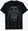 Star W Dark Lord Black Helmet T Shirt Retro Sci Fi Villain Men Graphic Crew Tee