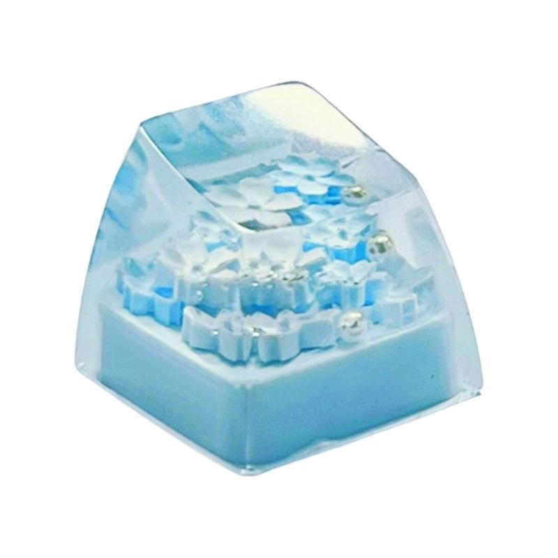 

Smooth Floral Decorated Keycaps Crafted From Long Enduring Resin Seamlessly Fit Most Gaming Setups Offering небесно-голубой