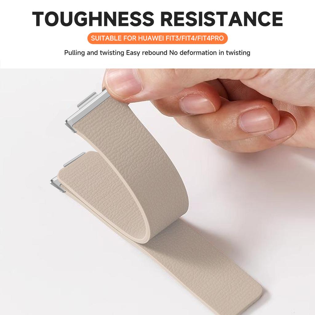 Magnetic Silicone Strap With Change To Ultra Watch Case Screen Protector Cover Fo Fit 4Pro For Huawei Watch Fit4 3 Bracelet