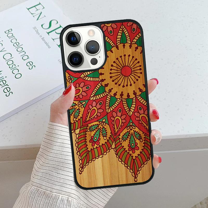 Bamboo Wooden ANIMALS Phone Case For iPhone 17 Air 15 16 16e 14 13 Pro Max Coque 12 11 Pro Max PLUS fundas cover