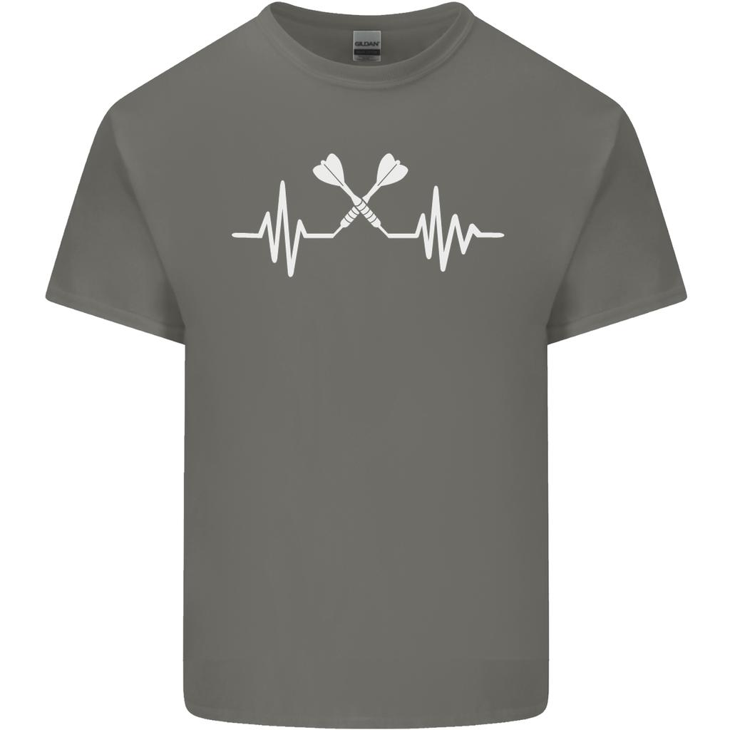 Pulse Darts Funny Ecg Unisexs Light Cotton Tshirt