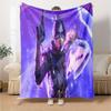 Space Explorer Adventure Flannel Blanket, Soft Polyester, Modern Design, All-Season for Camping, Travel, Gifts for holidays or birthdays