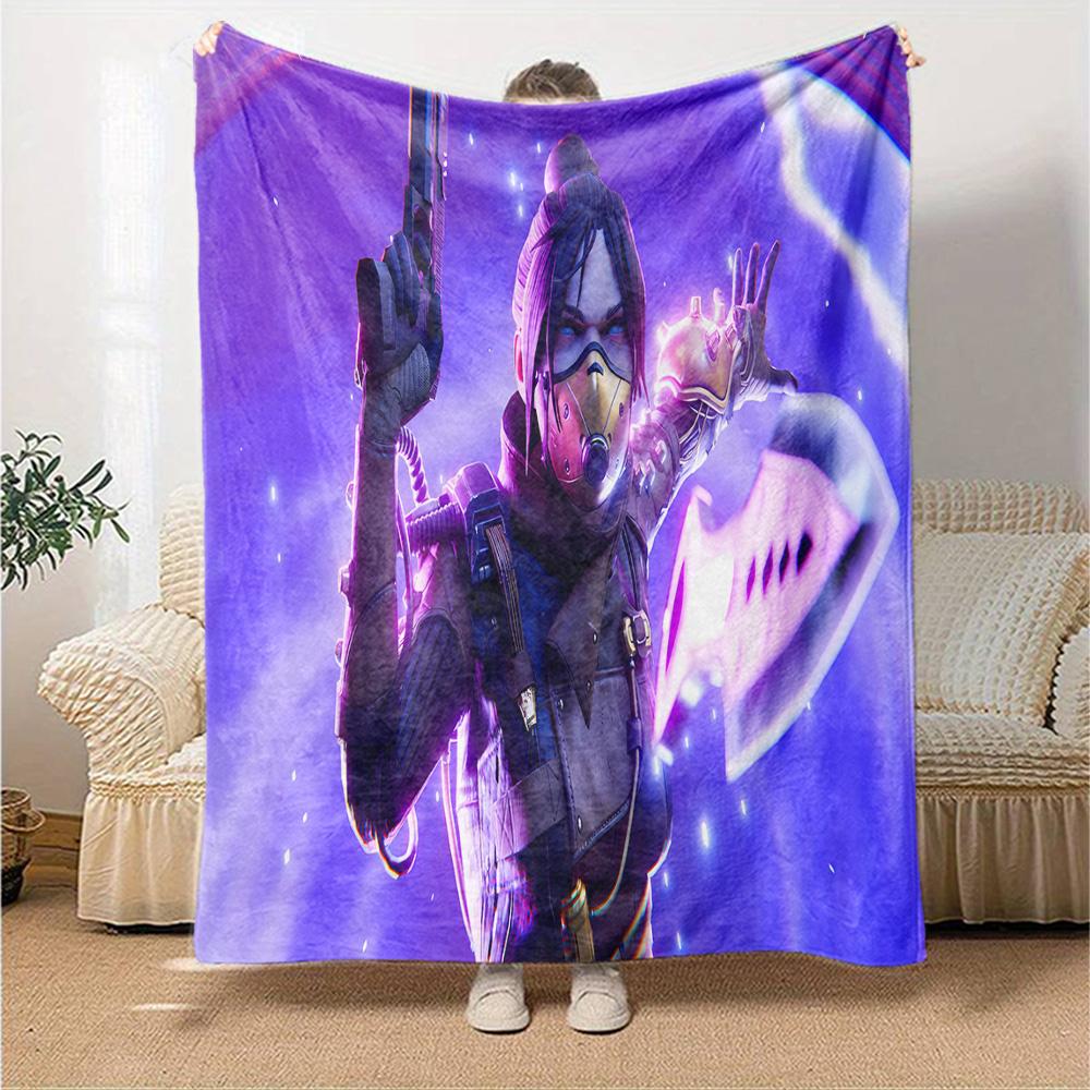 Space Explorer Adventure Flannel Blanket, Soft Polyester, Modern Design, All-Season for Camping, Travel, Gifts for holidays or birthdays
