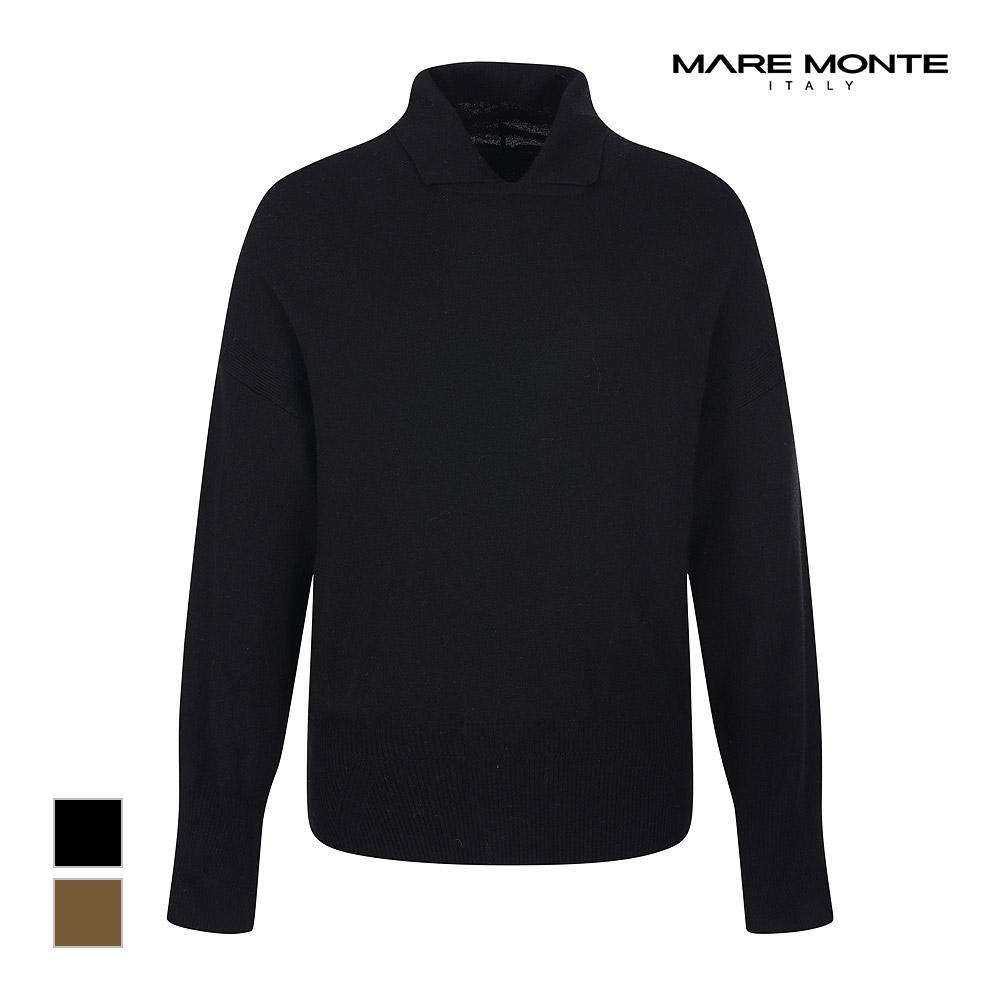 MAREMONTE Collared Neck Design Knit_M23Omkt67P0