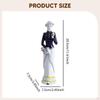 Ceramic Girl Statue Lady Figurine Collectible Ornament Sculpture for Entrance Cabinet Desk Fireplace