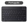 Spanish/English Bluetooth Keyboard 10 Inch for iPad Air 4 5 Pro Wireless Rechargeable Keyboard for Phone Tablet Laptop Universal