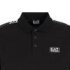 Emporio Armani EA7 SS23 Color Block Logo Short Sleeve Polo Shirt Men tops Black 3RPF52-PJ02Z-1200