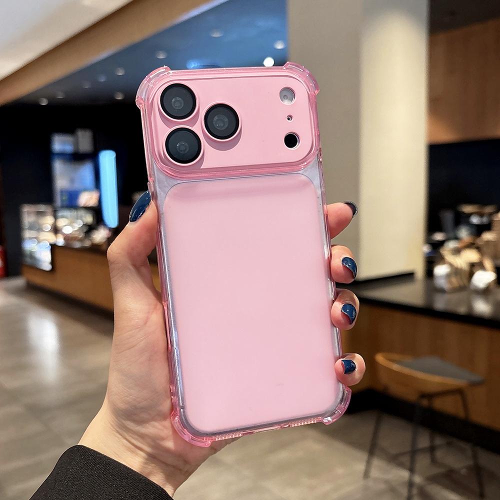 Candy Color Shockproof Armor Phone Case For iPhone 17 16 15 14 13 Pro Max 16Pro 17Pro Cases Airbag Bumper Protector Cover