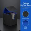 Card Deck Box Pu Leather Trading Card Case Magnetic Storage Holder Fits 100+ Sleeved Cards For Tcg Ccg Game Cards Organizer