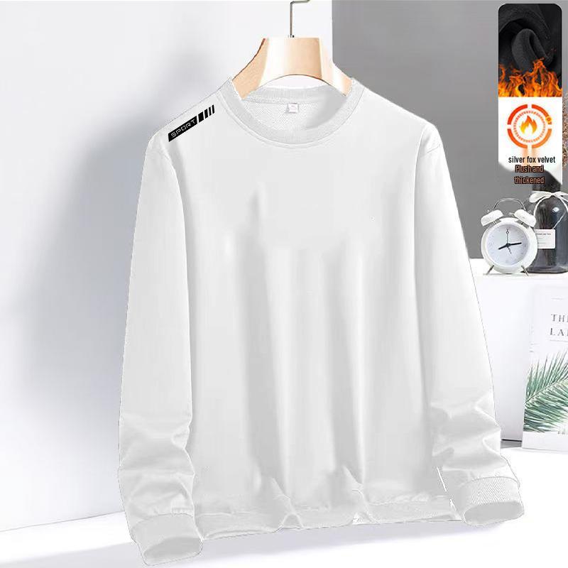 

2025 Men s Autumn American-Style Loose Fit Plus Velvet Hoodie - Trendy, Heavyweight Long Sleeve Pullover XL (Recommended 115-130 pounds)