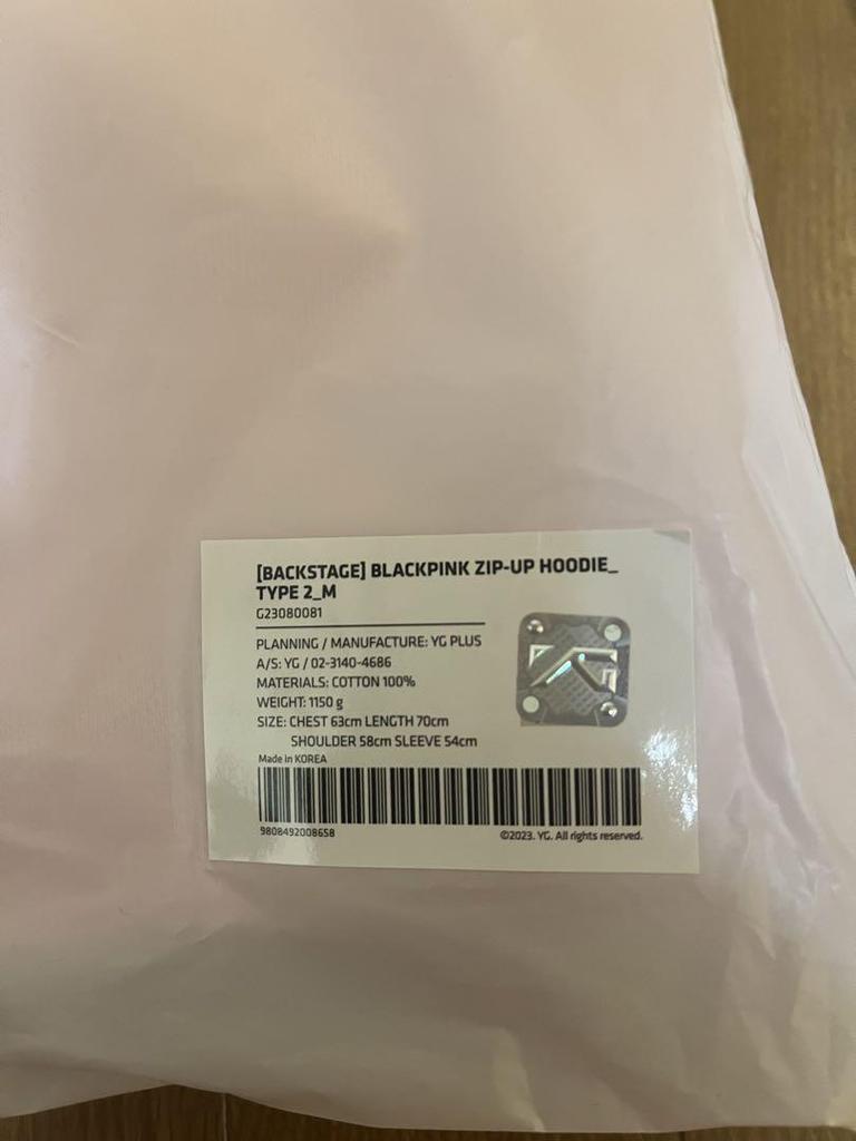 [USED] BLACKPINK Seoul Concert Zip-Up Hoodie, Pink