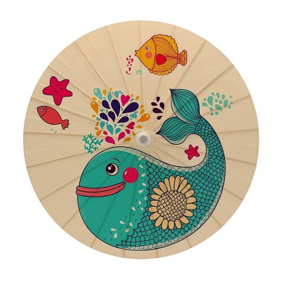 

Дитяча парасолька для малювання своїми руками, ручна робота, китайська, японська, біла паперова парасолька, дерев яна ручка, декоративна парасолька з промасленого паперу