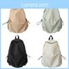 Nylon Casual Backpack For Men And Women With Zipper Closure And Phone Pocket For Daily Use