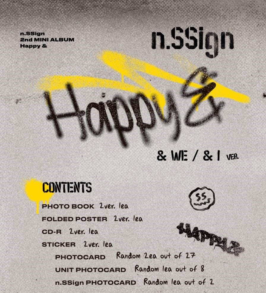 2nd Mini Album n.SSign 'Happy &' (Korean Edition)