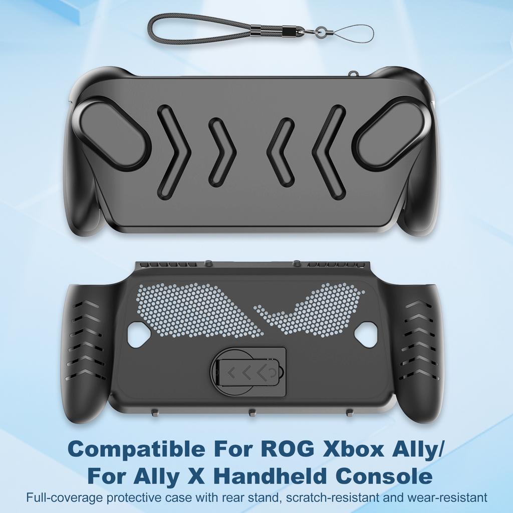 Protective Case for ROG XBOX Ally/ X Game Console Handheld Protective Case Full Coverage Cover with Top Cover & Adjustable Stand
