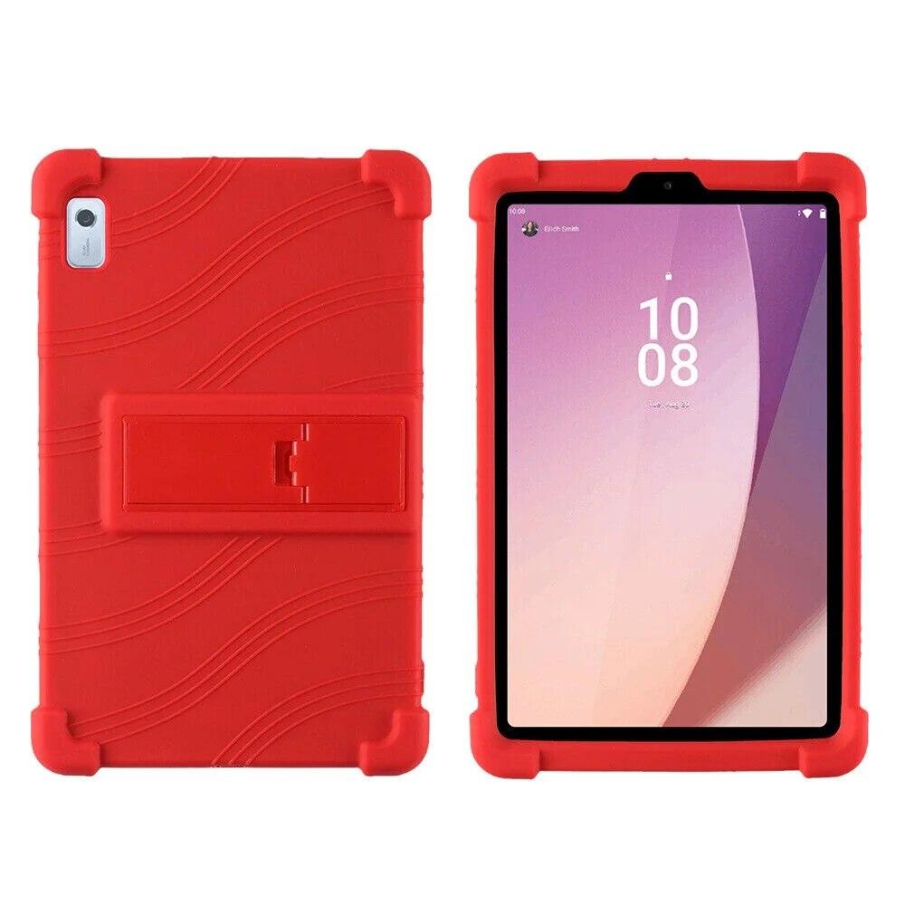 For Tab M8 4th Gen TB-300FU/XU Shockproof Kid Soft Silicone Stand Case Cover For Lenovo Tab M9 HD TB-310FU/XU9 9.0