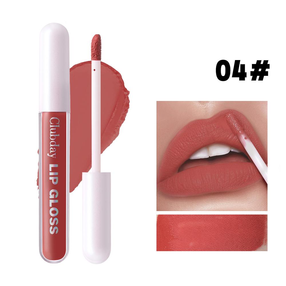 Clubday Matte Velvet Lip Gloss, Long-lasting And Easy To Apply, Suitable For A Variety Of Makeup Looks, Available In 6 Shades.