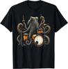 Wild Octopus Drummer Funny Music Ocean Animal Design T-Shirt