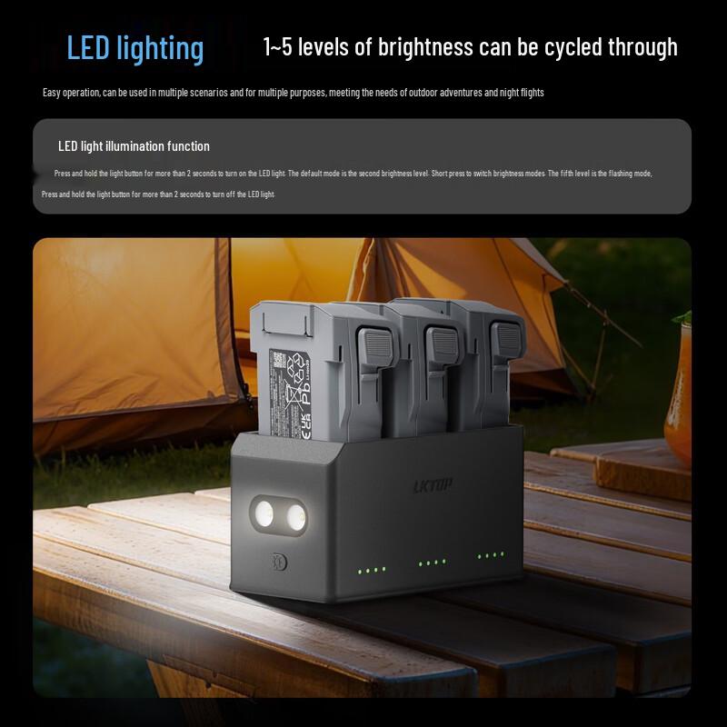 LKTOP 100W Fast Charger for DJI Mini Drones