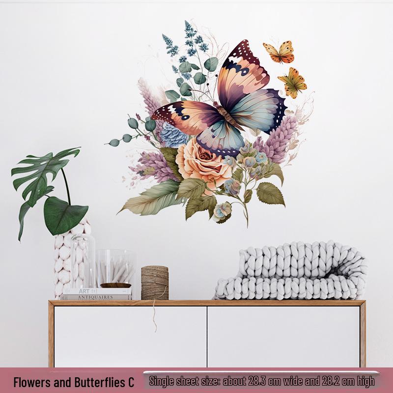 Ručně malované motýlí okenní a kachličkové dekorace Lukang pro hřejivé ložnice a koupelny