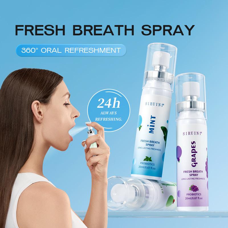 Probiotics Mint Fresh Breath Oral Spray, Long Lasting Mouth Freshener for Oral Care