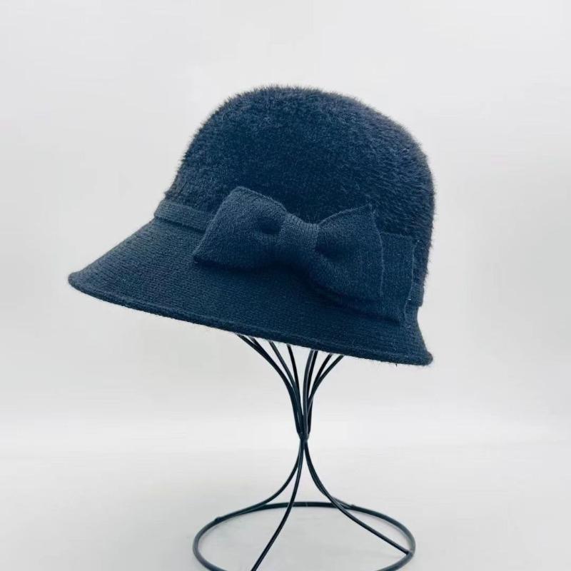 Hat female winter autumn winter new plush warm middle aged fisherman hat fashion versatile mother hat