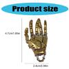 Futuristic Bionic Arm Copper Necklace Movable Finger Joints Robot Hand Charm Handcrafted Jewelry Gift for Men Women