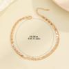 Kinitial Exquisite and fashionable laser plated anklet, filled ankle Bracelet gave her an anniversary gift
