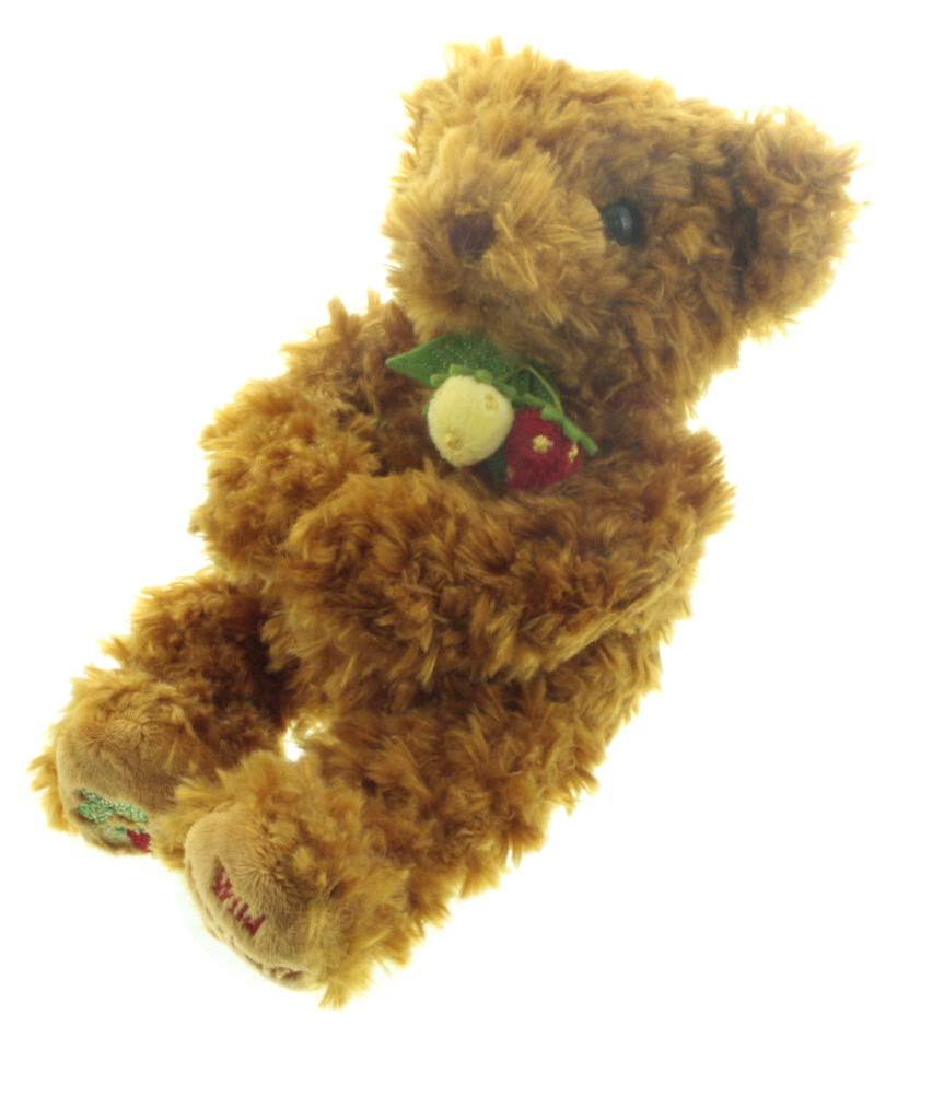 Take Off Plush Music Box Wild Strawberry Bear, Small, Brown