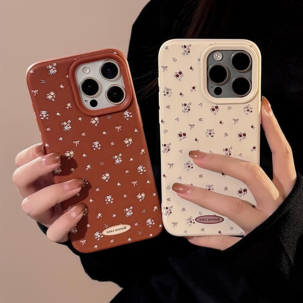 Vintage Floral Print iphone16iPhone Case17Gentle temperament13Applicable14pro Max Soft15