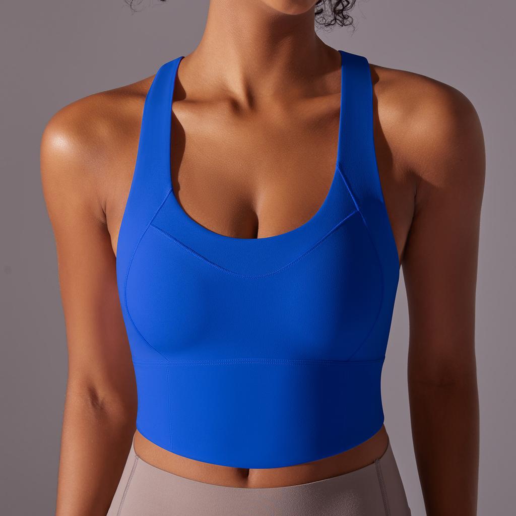 Naked Sports Bra Gathers Sexy Seamless One-piece Cup, Beautiful Back Yoga Bra, Running And Fitness Vest For Women