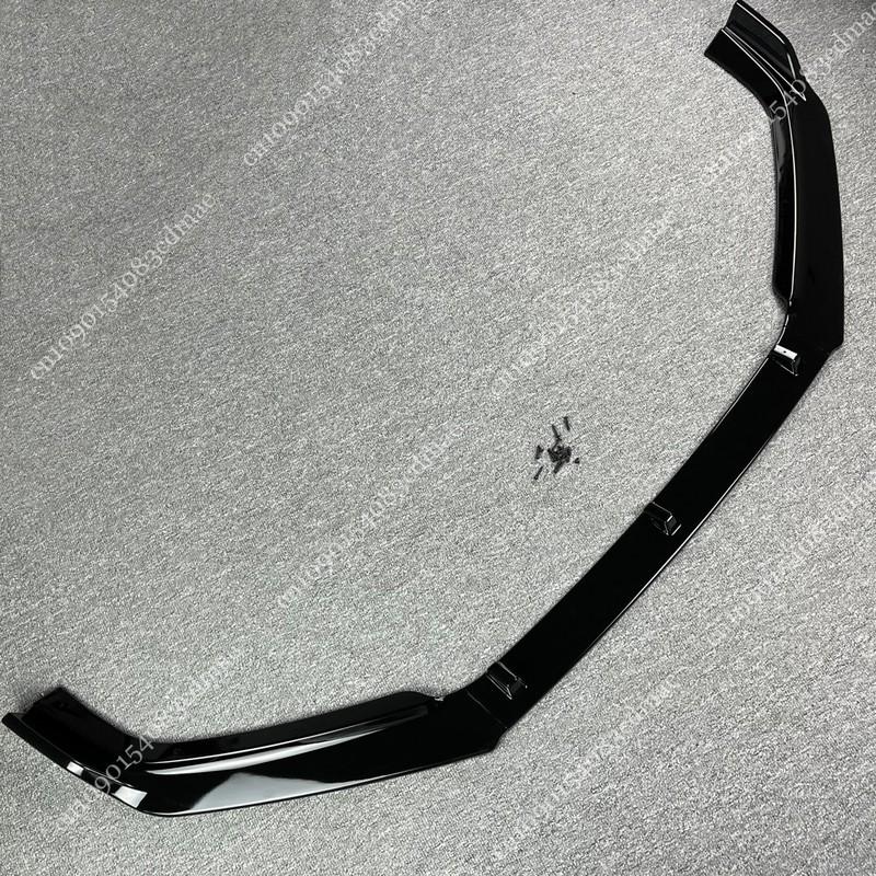 Splitter Lip Bumper Anteriore 3 Pezzi per Volkswagen Jetta MK6 Facelift 2014-2018 Tuning Body Kit Protezione Spoiler Mod Vernice Nera Lucida con Rivestimento UV