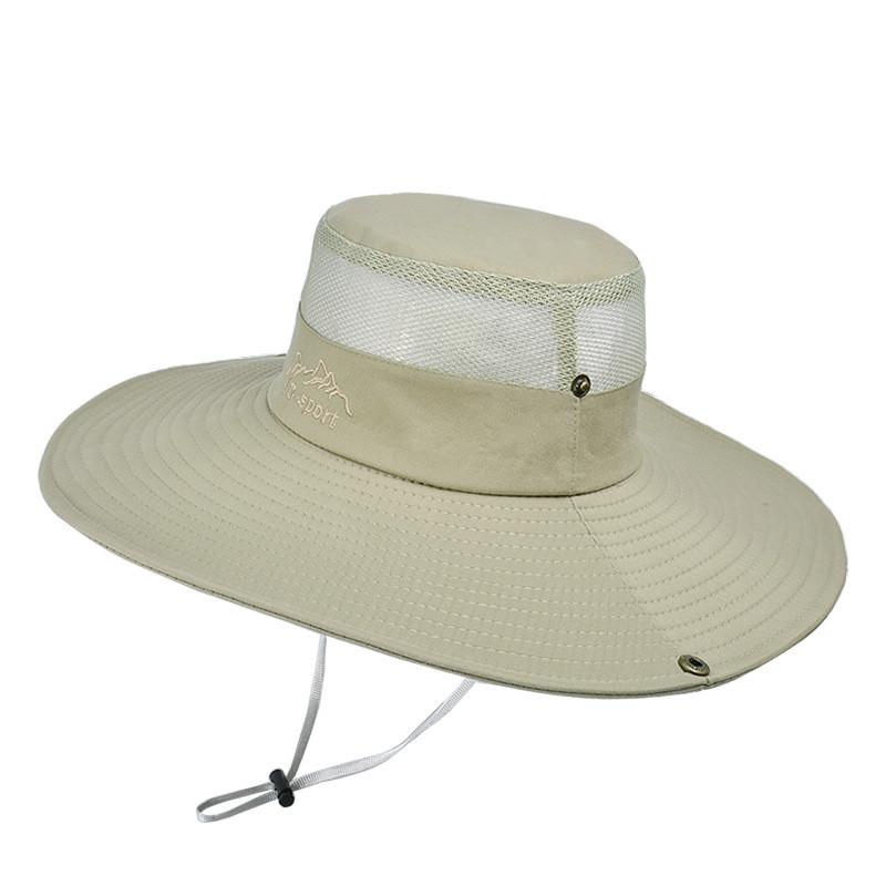 Summer Outdoor Fishing Hat For Men With Large Brim Sun Protection And Breathability