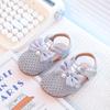 Girls' Fashion Woven Bow Sandals 2025 Summer New Versatile Casual Shoes Children's Soft-soled Foreign-style Beach Shoes