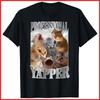 Professionelles Yapper Katze Lustiges Meme Schwarzes Baumwoll-T-Shirt Unisex T-Shirt