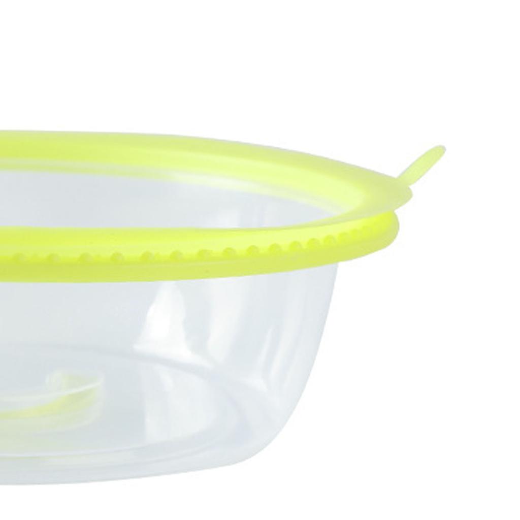 Microwave Heating Sealing Cover Transparent PP Stackable Temperature Keeping Plate Serving Cover