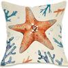 Summer Hot Style Ocean Style Pillow Beach Shell Pattern Blue Pillow Case Home Sofa Pillow Case Cushion Cover
