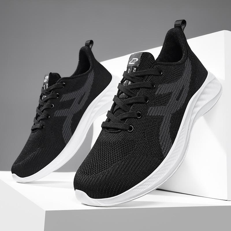 Ultra-light Soft-soled Fly-woven Mesh Breathable Mesh Shoes Men's Sports Shoes Are Comfortable and Trendy Versatile Casual Men's Shoes