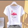 (Asian Size) O-neck Casual Clothing Short Sleeve T Shirt Printed T-shirts Letter Style Lovely Fashion Female Women's Top Graphic Tee
