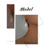 Gold-Plated Titanium Steel Irregular Freshwater Pearl Earrings - Retro Light Luxury Style for Women