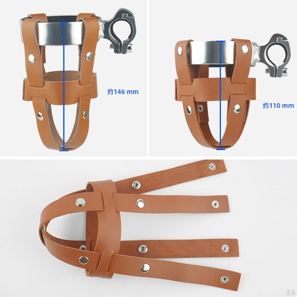 Adjustable Bike Cup Holder Multipurpose Durable Vintage Organizer Rack Portable with Wrench for